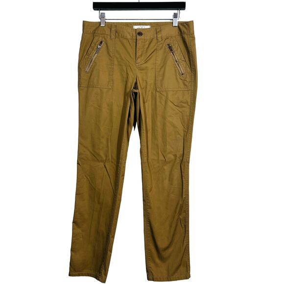 Ann Taylor LOFT Safari Pants Lightweight Cotton Stretch Camel - 8 - Picture 1 of 4